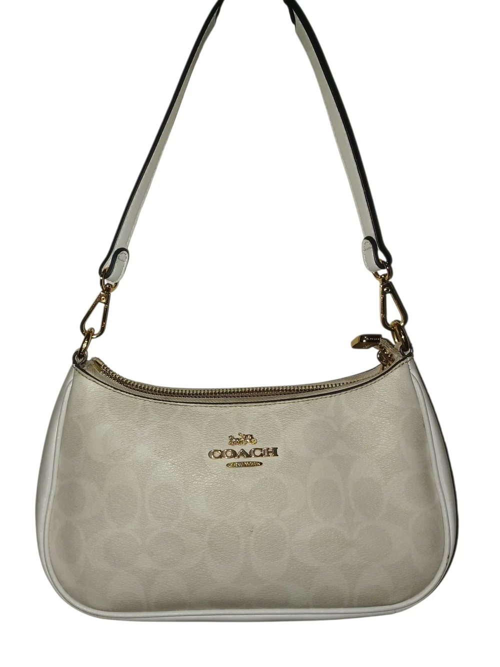 Coach Cream/ White Teri (?) Shoulder Bag